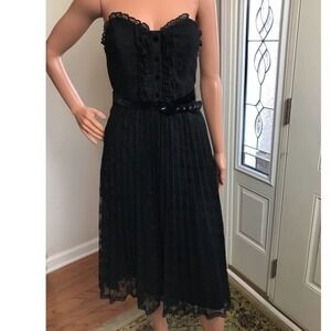 Betsey Johnson lace strapless dress